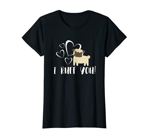 I Ruff You Valentins-Day-Love-Dog-Grafik T-Shirt Cover