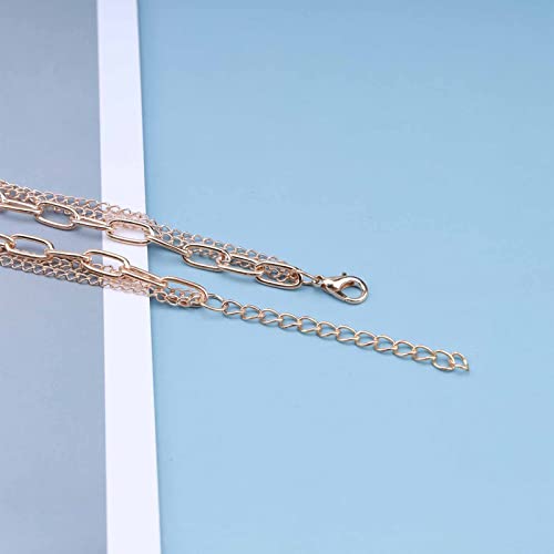 Erimberate Vintage Carved Coin Pendant Necklace Layered Paperclip Chain Necklace Gold Karma Circle Choker Necklaces Engraved Disc Necklace Jewelry For Women And Girls #TOP5