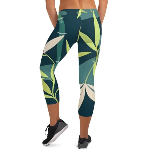 Legging capri imprimé galbant anti-transpiration