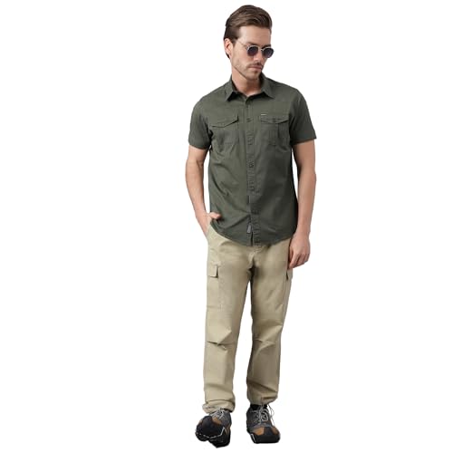 Image of Woodland Men Cotton Regular Fit Casual and Comfortable Shirts