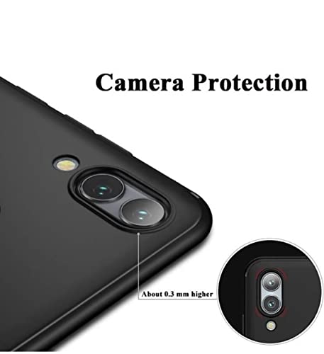 Image of Mobile Back Cover Case for Samsung M20 (Silicone Case|CameraProtection|Black SC1510)