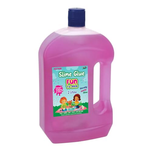 Image of HOTKEI (2 Liter) Pink Slime Glue DIY Magic Toy Jelly Putty Making kit Set Borax Slime Glue Liquid Gel Toy for Boys Girls Kids for Making Slime at Home