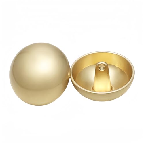 5pcs Metal Shank Single Hole Button, DIY Blazer Coats Clothes Decoration, for Sewing Crafts (Matte Gold, 17mm)