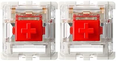Gateron G Red Pro Switches wstępnie zaprogramowane 3-biegunowe RGB SMD Linear do mechanicznej klawiatury gamingowej (36 sztuk, czerwone)