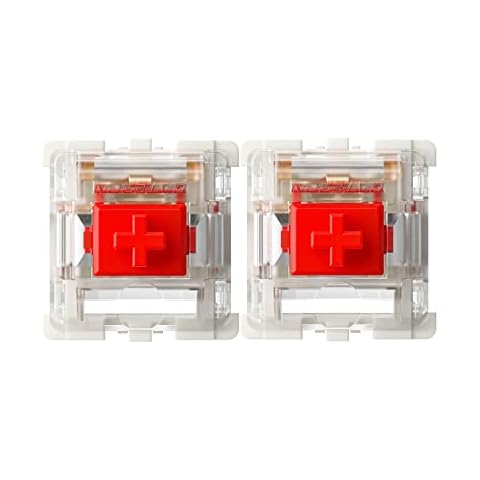 kutethy Gateron G Red Pro Switches Pre-lubed 3pin RGB SMD Linear for Gaming Mechanical Keyboard(36 Pcs,Red) Cover