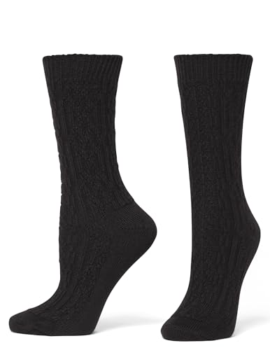 Image of HUE womens Crew Length Boot Socks, 2 Pair Pack