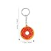 Healeved 12pcs Cute Donut Hanging Charms Keychain Lovely PVC Soft Gel Bag Pendant Decorations Creative Fashion Accessories for Birthday and Theme Parties Practical and Eye Catching