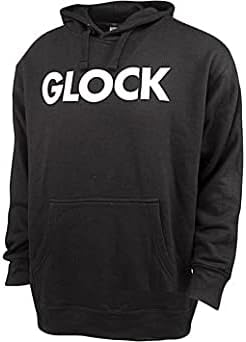 Glock Traditional Type Font Hoodie, Black, 3X-Large