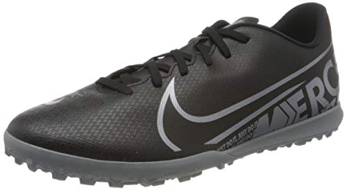 Nike Mercurial Vapor 13 Club TF, Botas de fútbol Unisex Adulto, Multicolor (Black Mtlc Cool Grey Cool Grey 1), 36.5 EU