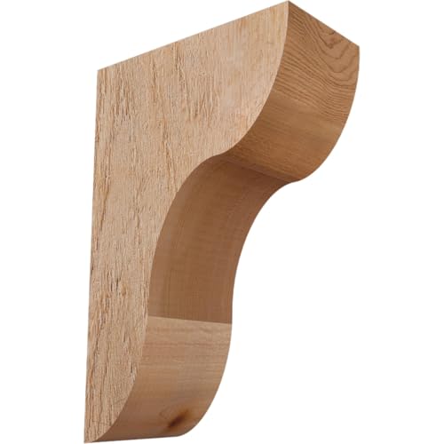 Ménsula de madera Carmel Ekena Millwork COR04x06x06 rústica 2
