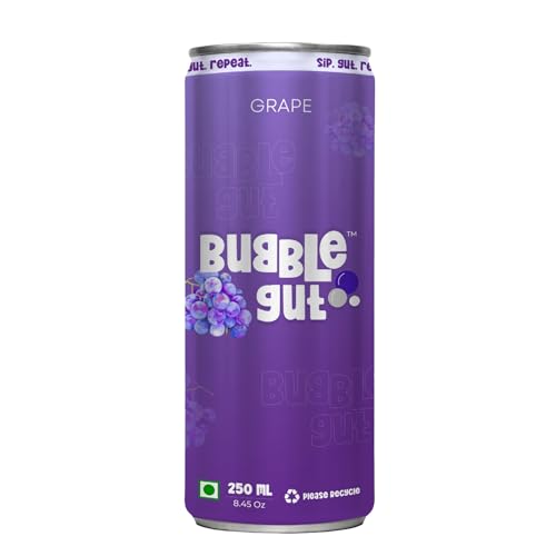 Image of Bubble Gut Lemon Grape Cola Soda Beverage Combo Pack 250 ml Fizzy Sparkling Refreshment Drink