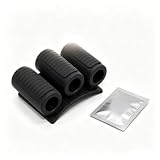 3-Hole Self-Adhesive Drill Bit Holder Clip, Rubber Impact Driver Bit Organizer with Adhesion Promoter Wipes, Hex Shank Screwdriver Bit Storage Accessory for Power Drills Workshop Use
