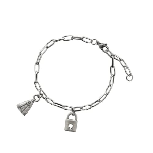 Pulseira Corrente Inox Servos Nossa Senhora Aparecida