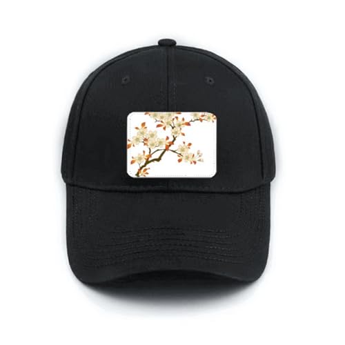 Casquette de baseball noire à motif floral pour vos sorties en ville