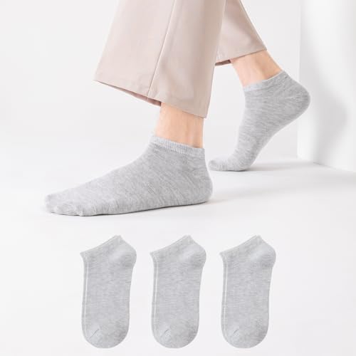 Mens Ankle Socks Short Low Cut Cotton Comfort Breathable Casual Socks 3/6/12/18 pairs