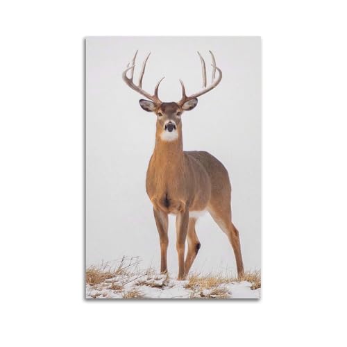 Poster mural cerf ZHOUKEG 60x90cm pour habiller un mur vide