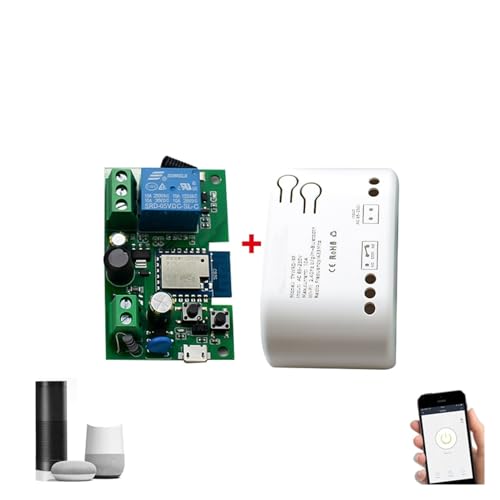 Abridor de puerta inteligente de garaje con relé wifi 85-250V para control de voz 2