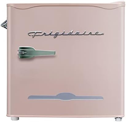 FRIGIDAIRE Coral EFR176- AMZ Retro Mini Refrigerator-Energy Saving-Adjustable Thermostat Control-Side Mounted Bottle Opener-Ideal for for Dorm, Office, RV, Garage, Apartment 1.6 Cubic Feet