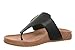 VIONIC, Women, Emma Thong Sandals, Black Leather, 5, Medium