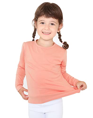 Image of Lilax Girls' Basic Long Sleeve Round Neck Cotton T-Shirt