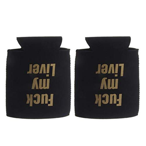 Merishopp Phenovo 2pcs Fuck My Liver Tin Can Cooler Sleeve Holder Wedding Favor-image-10