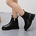 Girls Chelsea Boots Leather Ankle Boots Toddler Winter Shoes Warm Lined Slip On Fashion Dress Casual Flat Booties