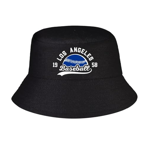 Baseball Bucket Hat Black Adjustable Caps Fans Gifts for Men Women, Products Ships Next Day Printed in USA