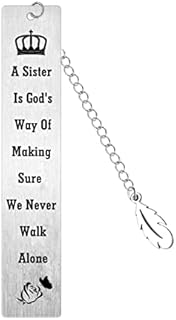 Sister Gifts from Sister Bookmark Gifts Christmas Birthday Gift for Sister Book Lover Friend Girls Birthday Gift from Sister Book Lover Keepsakes Christmas Present for Women Ladies