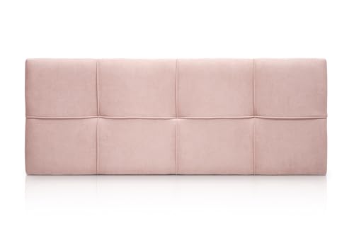 SUENOSZZZ-ESPECIALISTAS DEL DESCANSO Cabecero de Cama tapizado, Modelo Square para Camas de 135 (145 x 57 cm) Tela Salmón