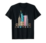 NYC New York City skylines statue of liberty T-Shirt