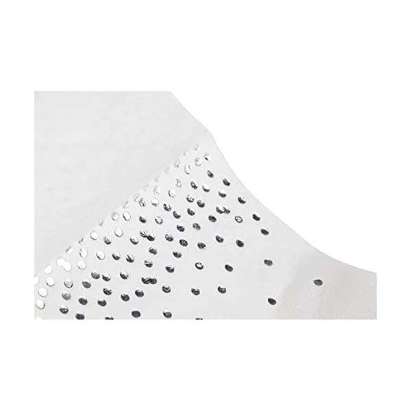 Juvale Einweg-Papierservietten (Set, 100 Stück) - 3-Lagig, Cocktailservietten - Für Partys, Feste - Weiß/Goldfarbenes… – Bild 6