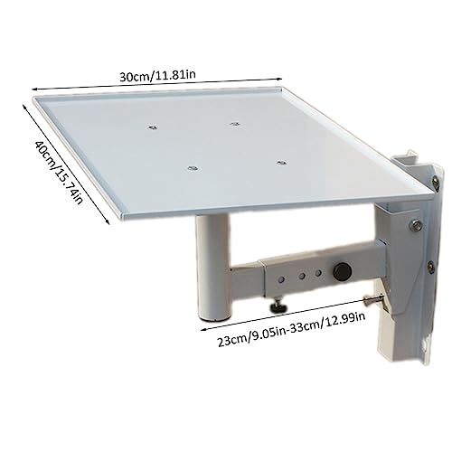 Soporte universal blanco para proyector, soporte de pared para proyector, bandeja para altavoz miniatura 2