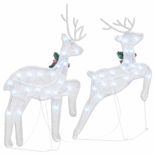Rennes LED blanc froid en tissu avec guirlande USB pour décoration festive