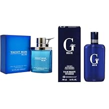 Myrurgia Yacht Man Blue Eau de Toilette Spray 3.4 Oz & PB ParfumsBelcam Acqua Di Gio Profondo Inspired Eau de Toilette Body Spray for Men 3.4 Fl Oz