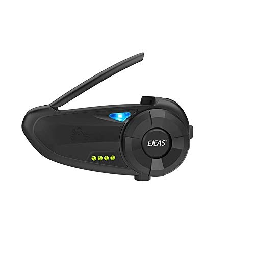 OKEU Q20 Intercom Bluetooth 4.2 pour Moto 1200 m de Communication Full Duplex 2 Personnes, Radio FM, étanche IP65 pour Divers Casques, équitation, Ski, Alpinisme
