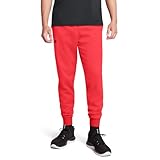 Under Armour メンズ Armourフリース ジョガー, (713) レーサーレッド/ブラック, 4X-Large Tall