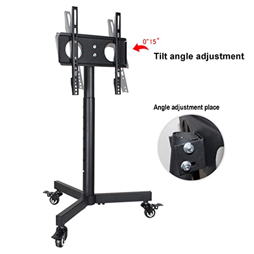 Soporte móvil para TV con ruedas 14-32 pulg., ajustable miniatura 4