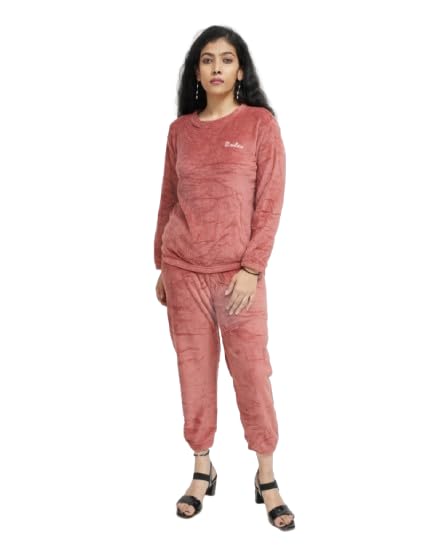 Women’s Ultra-Soft Fleece Lounge Set – Cozy Winter Wear Top & Jogger Pants for All-Day Comfort (IN, Alpha, M, Regular)-image-8