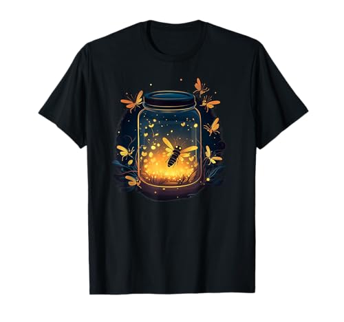Glowing Fireflies in Jar T-Shirt