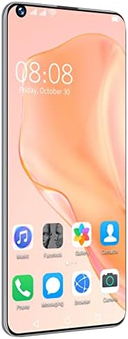 P50pro+ 5G 7.0” FHD + Smartphone Dual SIM Face Unlock Ten-Core Mobile Phone 4 Rear Cameras Face ID,White,Large
