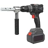 Vielseitiger 18 mm/20 mm Sechskantadapter für Elektrische Eisbohrer aus Hochfestem Metall mit Präzisionsfertigung&Rutschfestem Gummigriff, Schnellkupplung für Werkzeugwechsel, Länge 19 cm