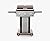 Permasteel 3-Burner Gas Grill | Cast Iron Cooking Grates, Grilling Tools Holder, Foldable Sides, PG-A40301-MO, Pedestal Style, 30000 Total BTUs - Mocha