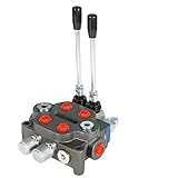 LiGuVCY Hydraulic Directional Double Acting Control Monoblock Valve, 2 Spool 25GPM BSPP Ports Hydrau