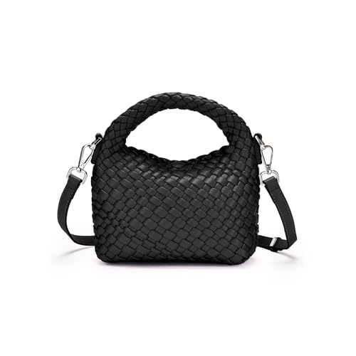 Small Women woven bag Woven Crossbody Bag for Women woven purse Leather handbag mini Hobo Bag