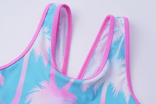 Image of Girls One Piece Unicorn Swimsuit Mermaid Swimwear Rainbow Bathing Suit