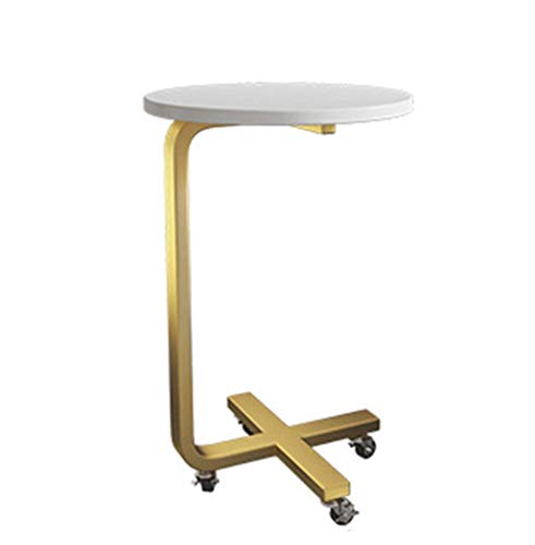 HTLLT Storage Table Indoor Side Table with Wheels Creativity -Tier Cof HTLLT Storage Table Indoor Side Table with Wheels Creativity -Tier Cof