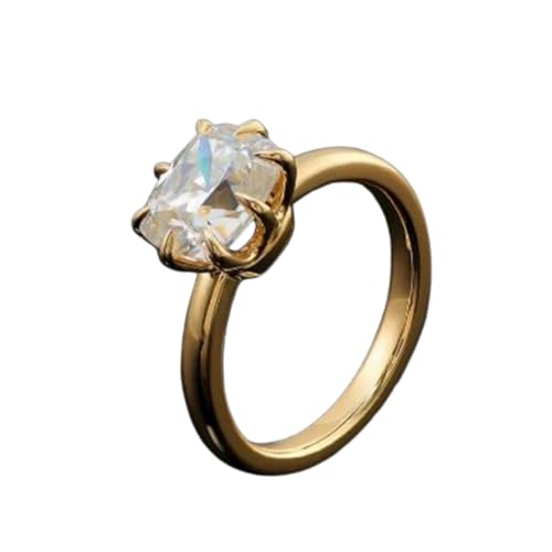 Bague de mariage moissanite pour femme en argent 925 plaqué or 14k