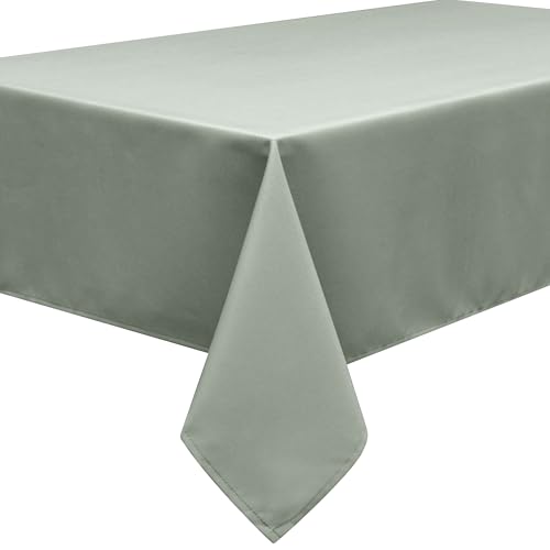 Home Direct Extra Large Rectangular Fabric Tablecloth Table Cover 150x250cm 59"x98" Sage Green - Image 5