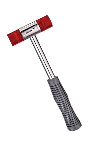 KEEAN 30 MM Soft Faced Acetate Mallet Industrial Hammer Non Slip Rubber Grip Bending Forming Metal Tile Fitting Wood Work Professional