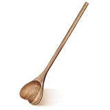 UPKOCH Heart Shaped Wood Spoon - Long Handle Love Spoon for Appetizer, Serving, Mixing - Kitchen Utensil for Charcuterie, Coffee - Unique Valentine's Day, Mother's Day, Housewarming Gift
